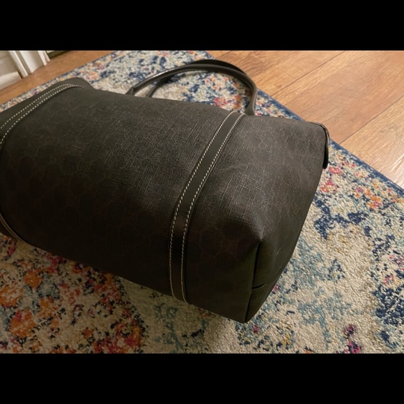 Gucci Joy tote bag in GG supreme coated canvas dark brown - Picture 9 of 16